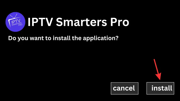 Installation screen