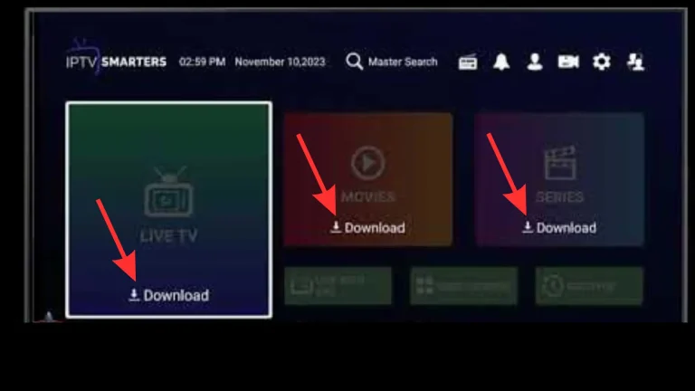 Content sync screen
